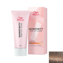 Semi-Permanente Haarfarbe 06/73 Caramel Chocolate Shinefinity Wella