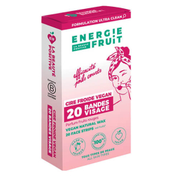 20 Natürliche Kaltwachsstreifen Gesicht Energie Fruit