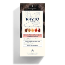 Permanente Haarfarbe Kit 4 Kastanie PHYTOCOLOR