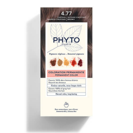 Permanentes Haarfarben-Kit 4.77 Tiefbraun Kastanie PHYTOCOLOR