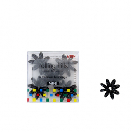 Haarringe Mini Schwarz Rolling Hills
