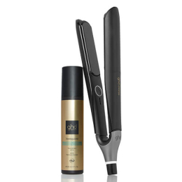 Packung ghd Chronos Styler schwarz + bodyguard Hitzeschutzspray für feines Haar