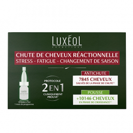 Luxéol Fioles 2 in 1 Reaktionsbedingter Haarausfall 1 Monat