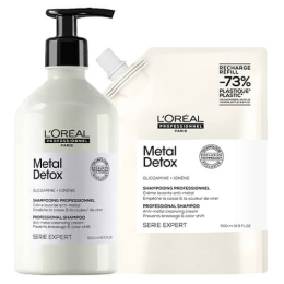 Duo Metal Detox Shampoo L'Oréal Pro 500ml &amp; Refill