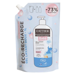 Cattier Mildes Baby-Waschgel Nachfüllpackung 1000ml