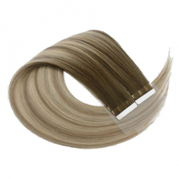 Klebestreifen Extension #9.1 Ombré Polar Blond 45-50cm Glatt Excellence Remy Hair