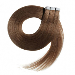Haftende Extensions Glattes Haar Honigblond #12 45cm x20