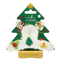 Klemme und Spange Après-Ski Kollektion Festive Fluff  Invisibobble