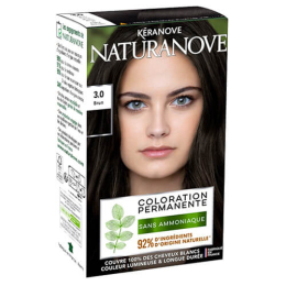 Coloration sans ammoniaque 3.0 Brun Intense Kéranove Naturanove