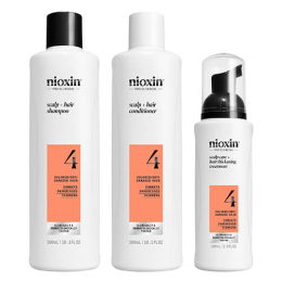 Nioxin System 4 Advanced Haarausfall Anti-Haarausfall-Set für geschädigtes/gefärbtes Haar