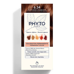 Kit Permanente Coloration 6.34 Dunkelblond Kupfer Intensiv PHYTOCOLOR