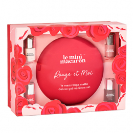 Kit Semi-permanenter Lack Le Maxi Rouge et Moi Le Mini Macaron