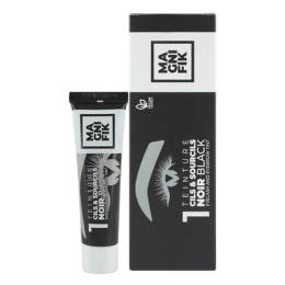 Set Wimpern &amp; Augenbrauen Färben Schwarz 1 Magnifik Generik