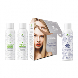 Kit Brasilianische Haarglättung Silver Keratin Lissa'Ô