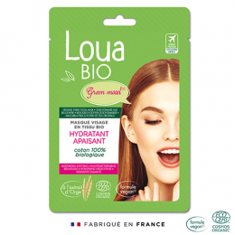 Beruhigende, feuchtigkeitsspendende Bio-Gesichtsmaske Loua