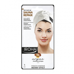 Haarmütze-Maske Sauna-Effekt Repair Argan Iroha Nature