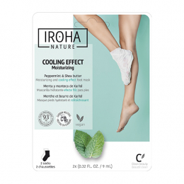 Feuchtigkeitsspendende Fußsocken-Maske Minze Shea Butter Iroha Nature