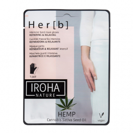 Her[b] Iroha Nature Reparierende Handschuh-Maske Hanf Relaxing