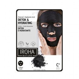 Iroha Nature Detox-Gesichtsmaske mit feuchtigkeitsspendender Kohle