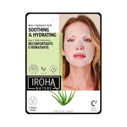 Feuchtigkeitsspendende Gesichtsmaske Aloe Vera Hyaluronsäure Iroha Nature