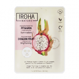 Iroha Nature Dragon Fruit Illuminating Face Mask Hyaluronic Acid