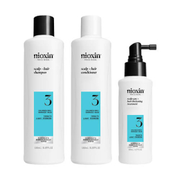 Mini Kit gegen Haarausfall System 3 Mäßiger Haarausfall Geschädigtes/gefärbtes Haar Nioxin
