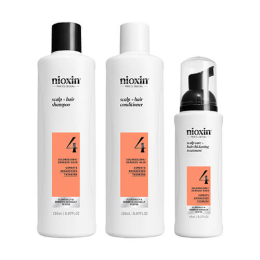 Mini Kit gegen Haarausfall System 4 Erweiterter Haarausfall Geschädigtes/gefärbtes Haar Nioxin