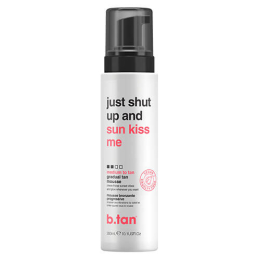 Progressiver Selbstbräunungsschaum Just Shut Up & Sun Kiss Me B.Tan