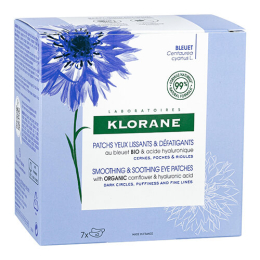 Glättende & Entspannende Augenpflaster Express Kornblume Bio Klorane 7x2