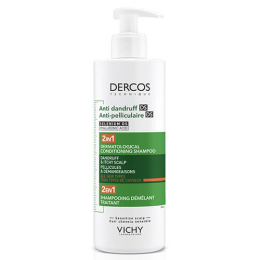 Anti-Schuppen 2-in-1 Shampoo Entwirrend Behandelnd Dercos Vichy 390ml