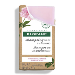 Festes beruhigendes Shampoo Pfingstrose Bio Klorane 80g