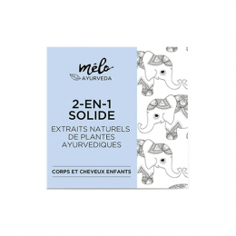 2 in 1 Waschpflege Solid Kinder Ayurveda Melo